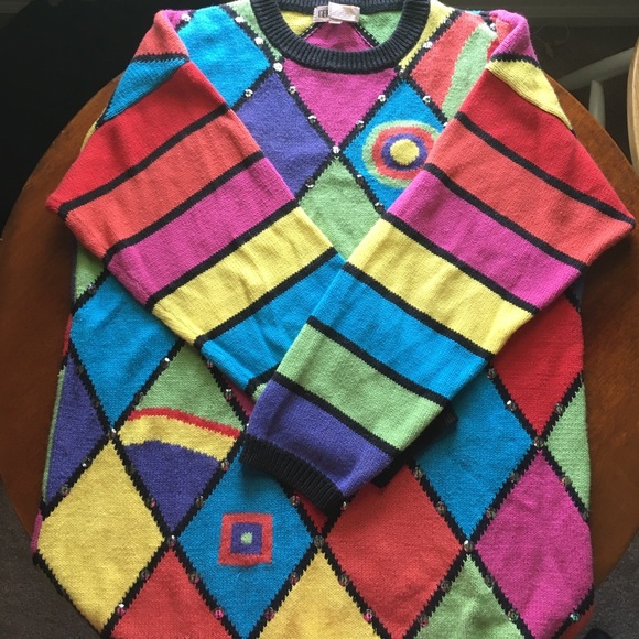 πππ¦ Funky Vintage L'eau Vive Sweater - Picture 7 of 13